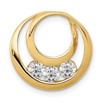 14K gold diamond circle chain