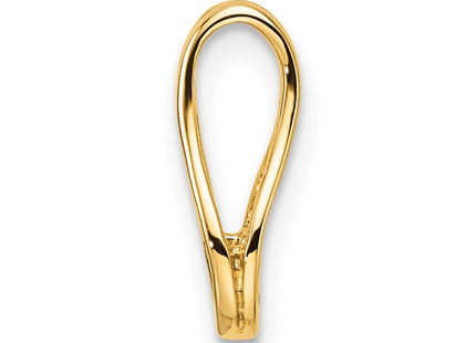 14k Holds Stone Teardrop-Shape Slide Mounting Fits up to Regular/ Fancy or Reversible Omega (Style XP1546)