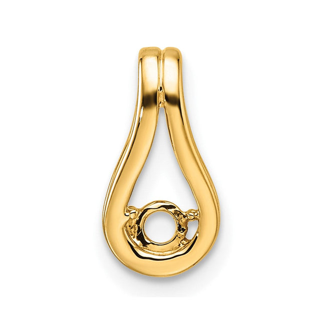 14K gold teardrop mounting