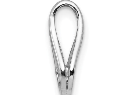 14K white gold diamond teardrop pendants & charm, alternate view