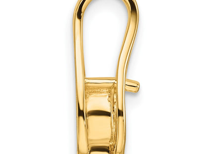 14K gold teardrop mounting, alternate view
