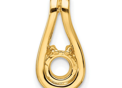 14K gold teardrop mounting