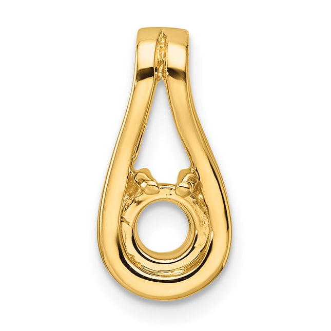 14K gold teardrop mounting