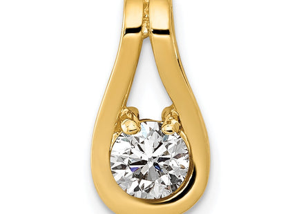 14K gold diamond teardrop pendants & charm