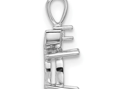 14k White Gold Pendants Style XP1658 - Classique Jewelry Inc.