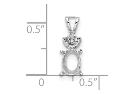 14k White Gold Pendants Style XP1658 - Classique Jewelry Inc.