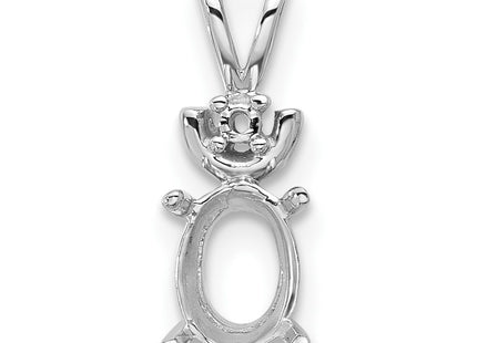 14k White Gold Pendants Style XP1658 - Classique Jewelry Inc.