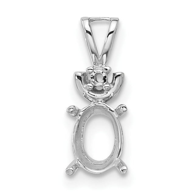 14k White Gold Pendants Style XP1658 - Classique Jewelry Inc.