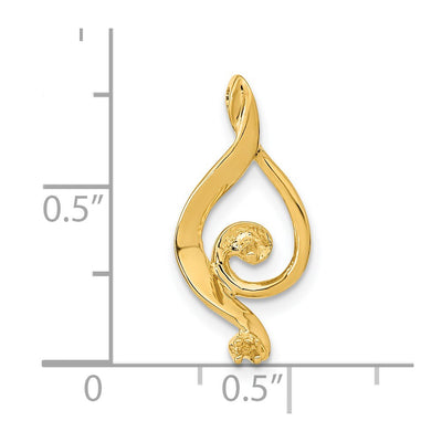 14K Pearl Pendant Mounting, 20 x 10mm