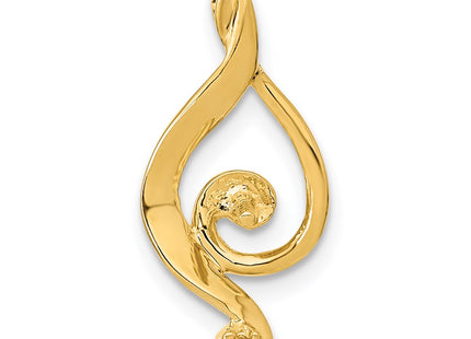 14K gold pearl pendant