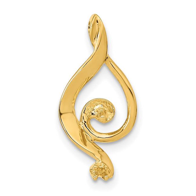 14K gold pearl pendant