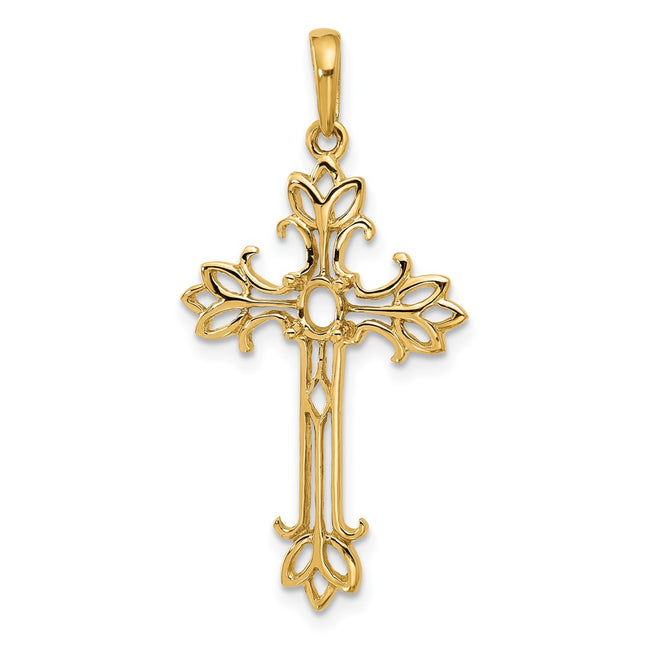 14K gold cross mounting