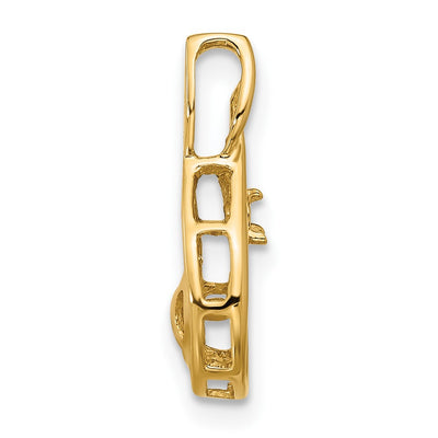14K Holds Pearl & Diamond Pendant Mounting