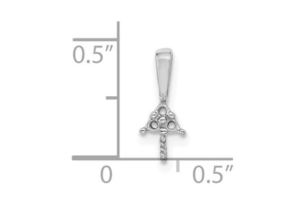 14k White Gold Pendants Style XP248W - Classique Jewelry Inc.