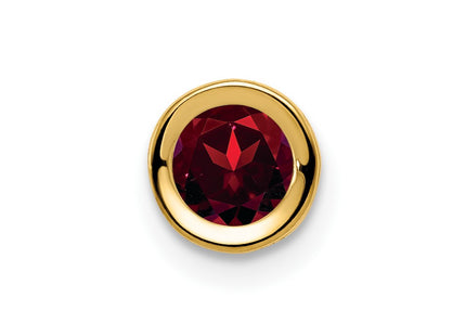 14K gold garnet pendant