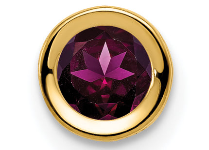 14k Rhodolite Garnet bezel pendant