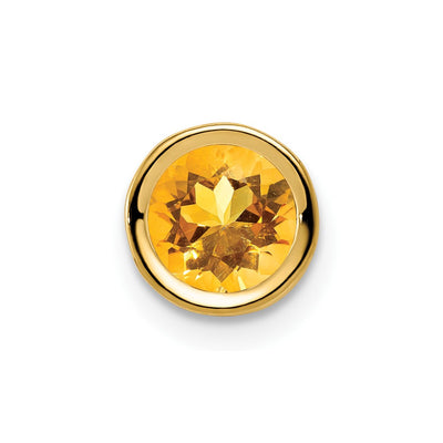 14K gold citrine pendant