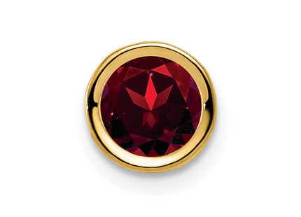 14K gold garnet pendant