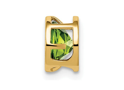 14k Peridot bezel pendant (Style XP321PE)