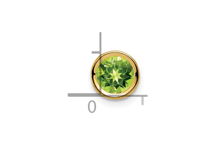 14k Peridot bezel pendant (Style XP321PE)