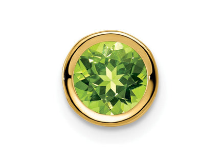 14k Peridot bezel pendant (Style XP321PE)