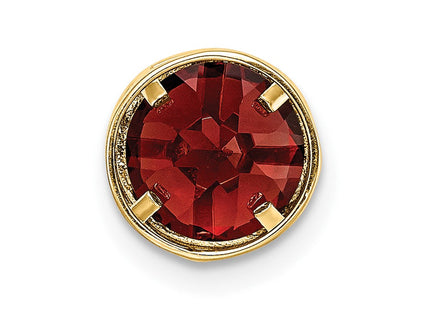 14k Garnet bezel pendant (Style XP322GA)