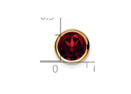 14k Garnet bezel pendant (Style XP322GA)