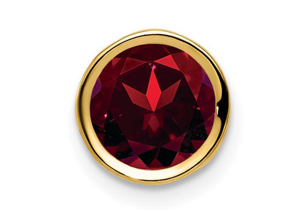 14k Garnet bezel pendant (Style XP322GA)
