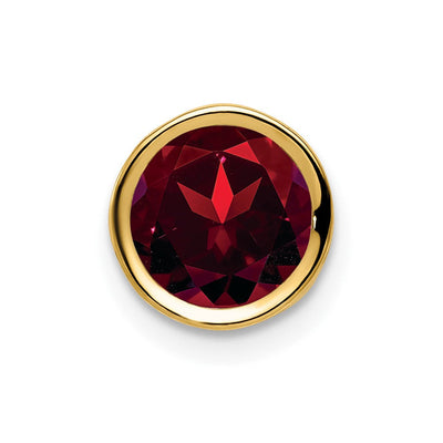 14K gold garnet pendant