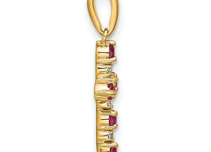 14k Yellow Gold Pendants Style XP3387RG - Classique Jewelry Inc.