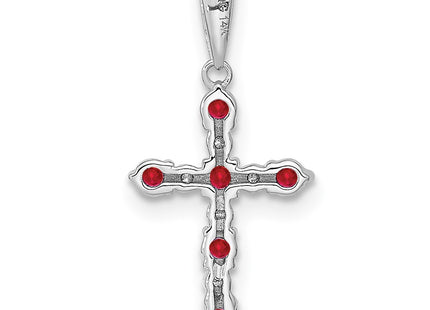 14k White Gold Pendants Style XP3387WCR - Classique Jewelry Inc.