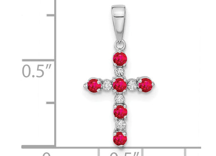 14k White Gold Pendants Style XP3387WCR - Classique Jewelry Inc.
