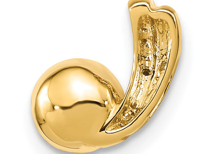 14k 6- White Round FW Cultured Pearl and Diamond Pendant