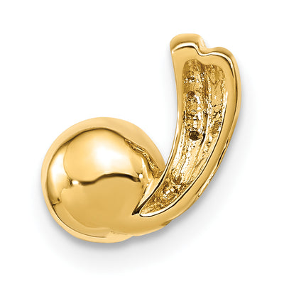 14K White Round FW Cultured Pearl and Diamond Pendant