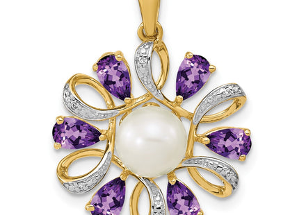 14k Yellow Gold Pendants Style XP4169AM - Classique Jewelry Inc.