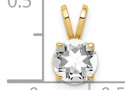 14k Cubic Zirconia pendant