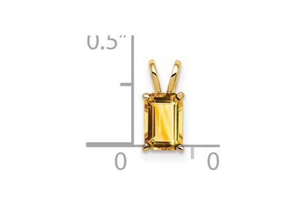 14K gold emerald pendant, another view
