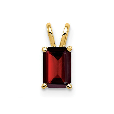 14K gold emerald pendant