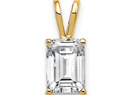 14K gold cubic zirconia pendant