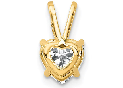 14k Heart Cubic Zirconia pendant (Style XP429CZ)