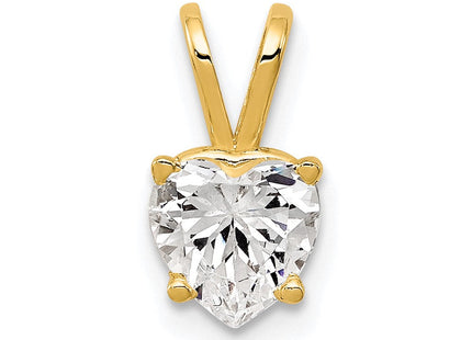 14k Heart Cubic Zirconia pendant (Style XP429CZ)
