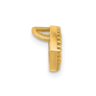 14K Small Evil Eye Chain Slide Mounting
