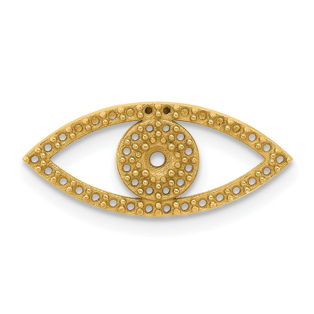 14K gold evil eye chain