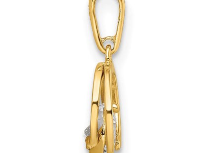 14k Yellow Gold Pendants Style XP5303CZ - Classique Jewelry Inc.