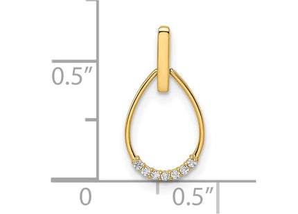 14k Yellow Gold Pendants Style XP5305CZ - Classique Jewelry Inc.