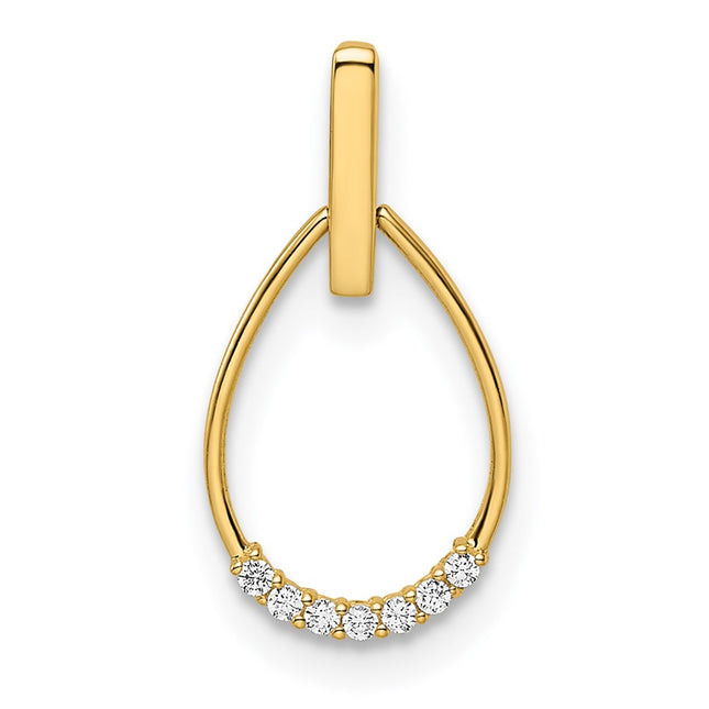 14k Yellow Gold Pendants Style XP5305CZ - Classique Jewelry Inc.