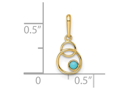 14k Yellow Gold Pendants Style XP5306BTQ - Classique Jewelry Inc.