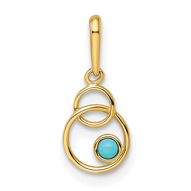 14k Yellow Gold Pendants Style XP5306BTQ - Classique Jewelry Inc.