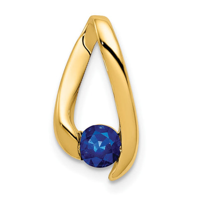 14K gold sapphire chain
