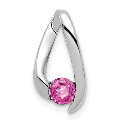 14K white gold sapphire chain